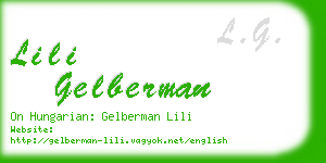 lili gelberman business card